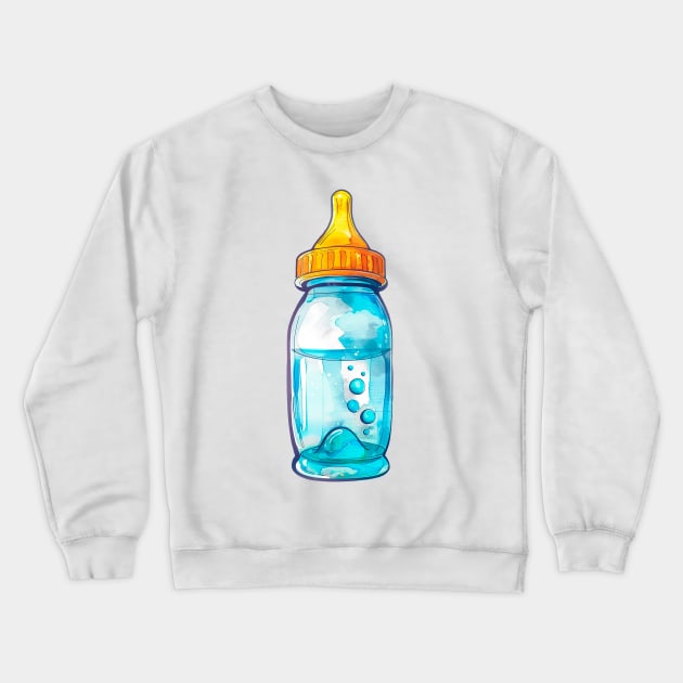 Baby Bottle Crewneck Sweatshirt by Shurkason